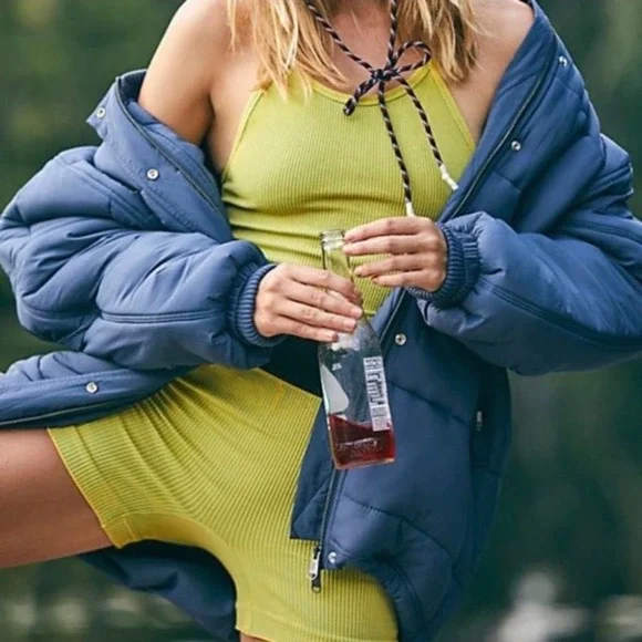 NEW Free People Movement Midnight Moon Puffer Bomber Jacket Size Large - Picture 13 of 14